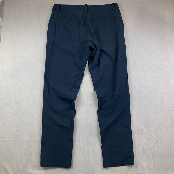 Lululemon Mens Pants 36 Navy Blue Chino Commission Pant Classic Warpstreme 36x33 - Picture 6 of 12